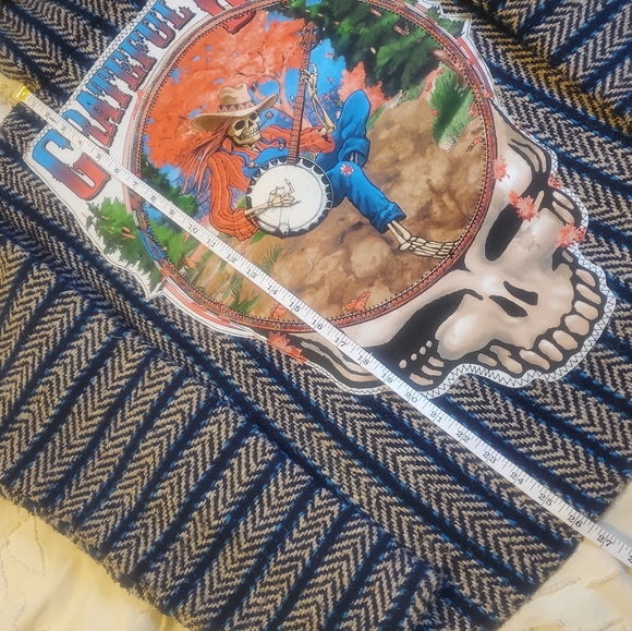 Grateful Dead Vintage Baja Joe Hoodie + Liquid Blue Tie-dye 1994 Banjo Patch - Picture 8 of 9